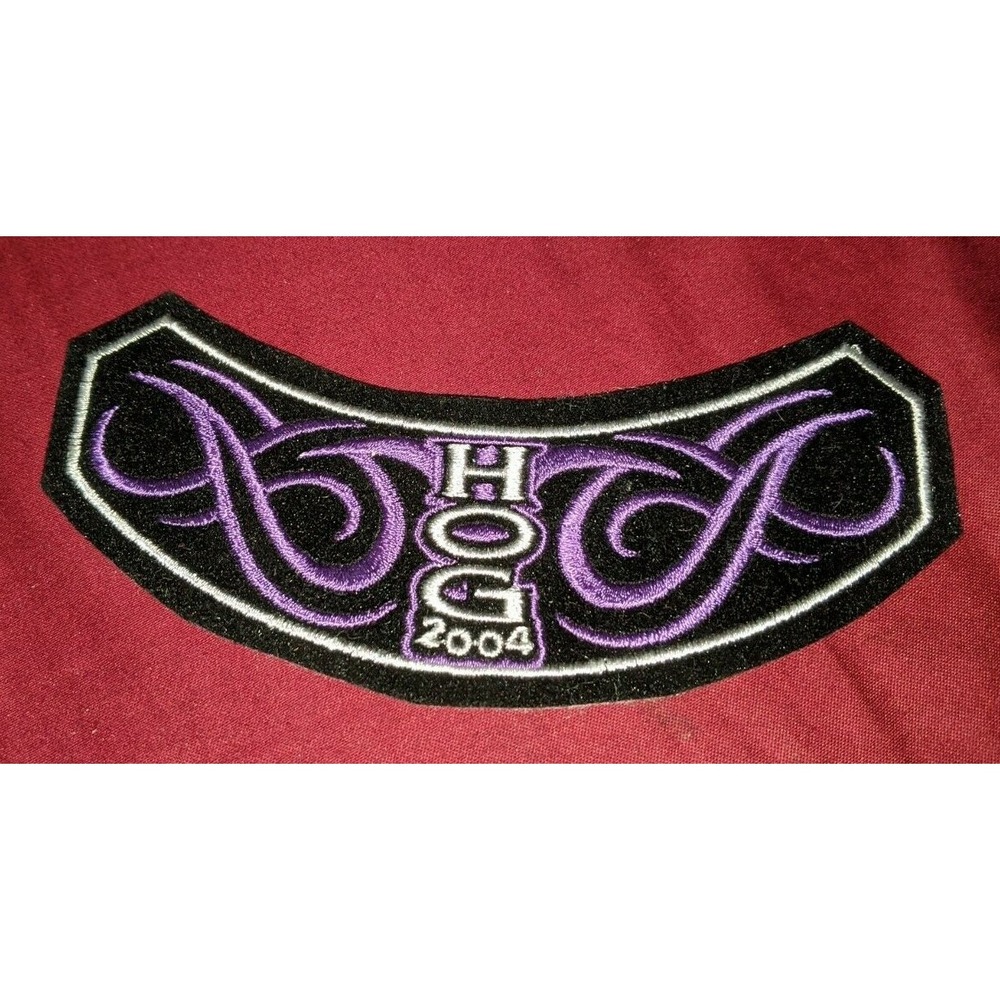 HOG Harley Davidson Owners Group Patch 2004 Vintage Iron On New Unused HTF RARE